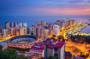 Stadium view in Malaga